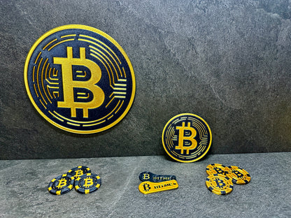 Bitcoin Poker Chips Orange 5 Stück