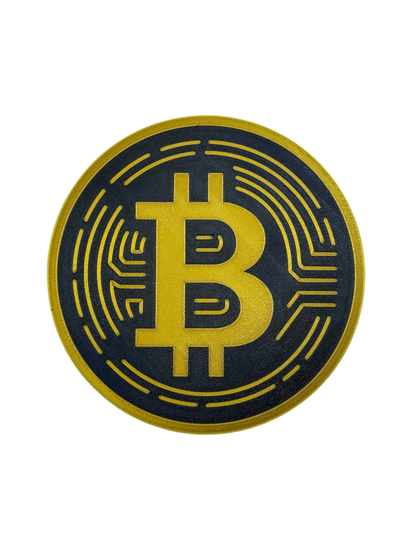 Bitcoin Wandbild Schwarz 180mm