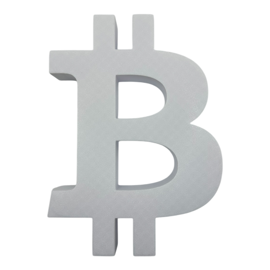 Bitcoin Skulptur Weiß 175x130x30 mm