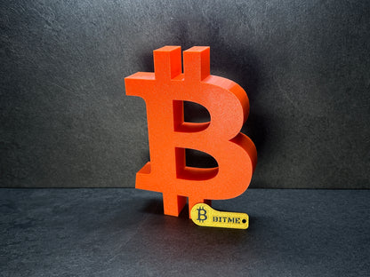 Bitcoin Skulptur Orange 175x130x30 mm