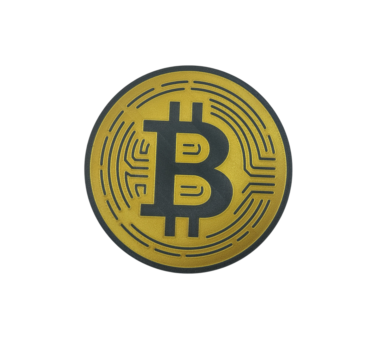 Bitcoin Wandbild Gold 180mm