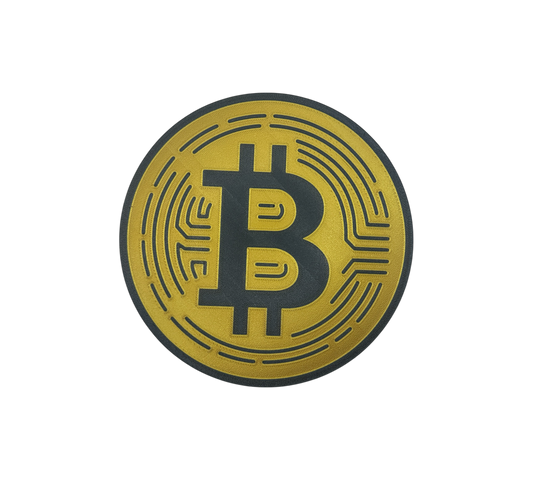 Bitcoin Wandbild Gold 180mm